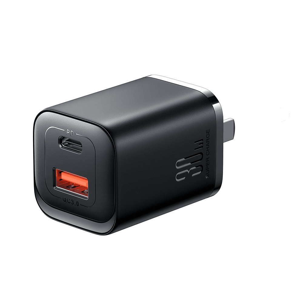 Speed Series PD 30W Dual-Port (A+C) Charger-Black (UK) (1)