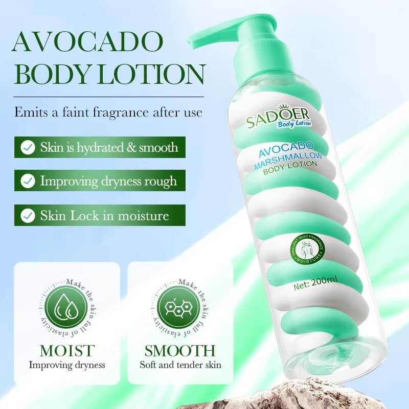 SADOER Avocado Marshmallow Body Lotion (3)