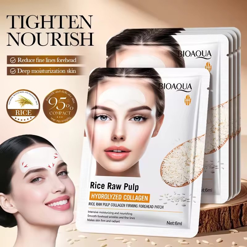 BIOAOUA Rice Pulp Collagen Firming Forehead Patch 6ml (2)