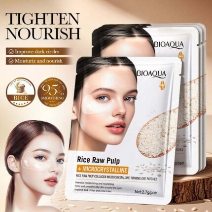 BIOAOUA Rice Pulp Collagen Microcrystal Firming Eye Patches 2.7g