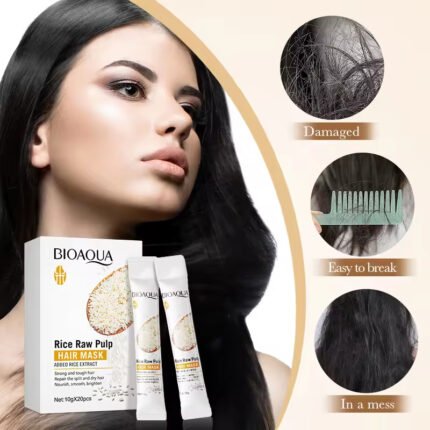 BIOAOUA Rice Pulp Hair Mask 10g*20pcs