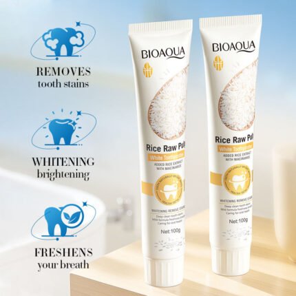 BIOAOUA Rice Pulp Whitening Toothpaste 100g