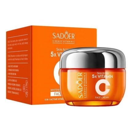 SADOER 5-in-1 Vitamin C Brightening, Firming & Moisturizing Face Cream 50g
