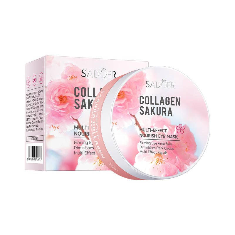 SADOER Cherry Blossom Collagen Multi-Effect Nourishing Eye Mask 80g (60PCS30 pairs) (2)