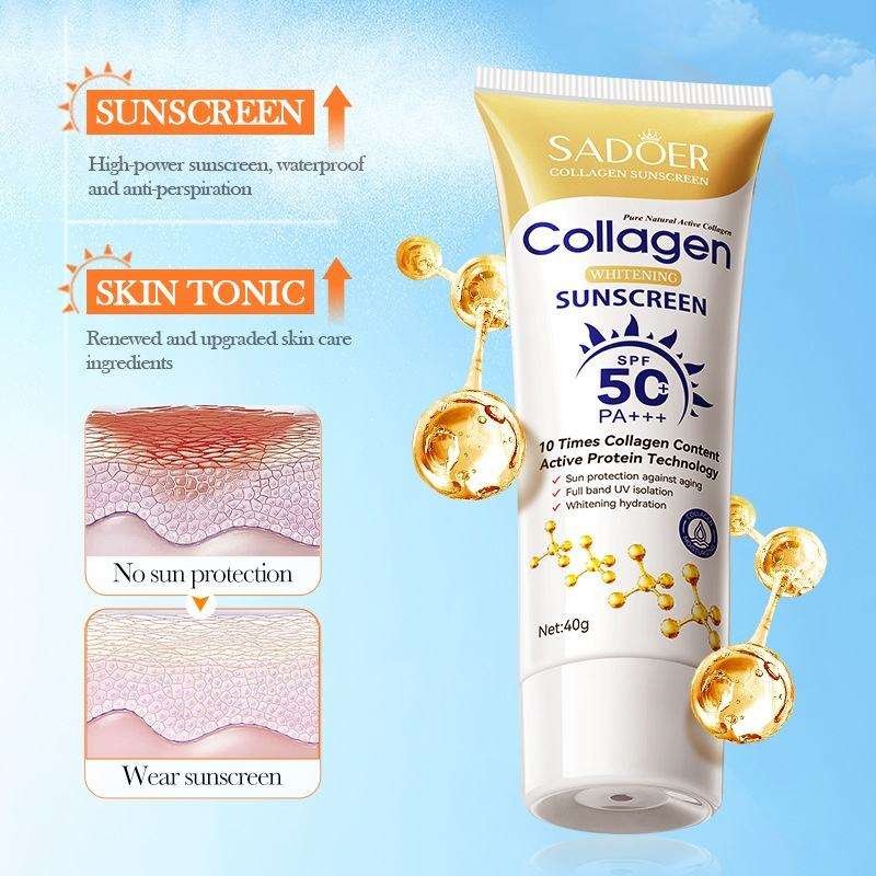 SADOER Collagen Anti-Aging Whitening Sunscreen 40g (2)