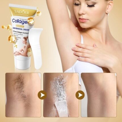 SADOER Collagen Skin Nourishing and Flawless Hair Removal Cream 60g