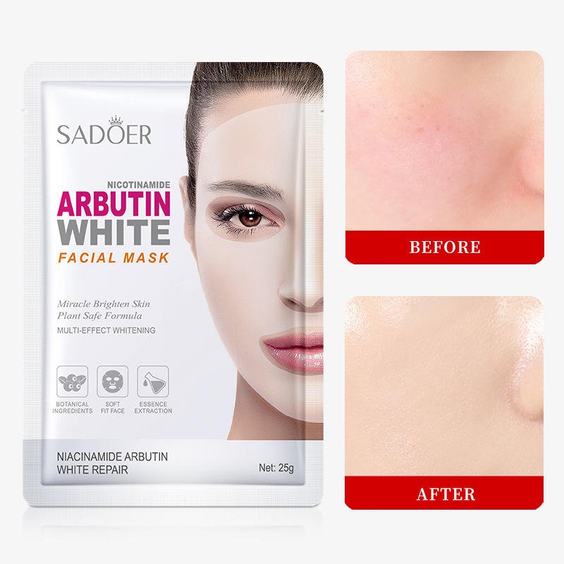 SADOER Niacinamide Arbutin Whitening and Moisturizing Mask 25g (1)