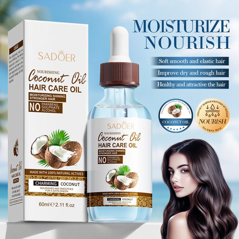 SADOER Nourishing Coconut Oil Hair Oil (Summer Island Coconut Breeze) 60ml (1)